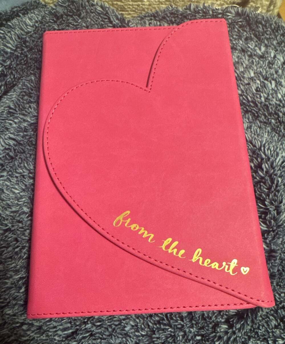 Dayna Lee From The Heart Pink Magnetic Flap Lined Journal Notebook